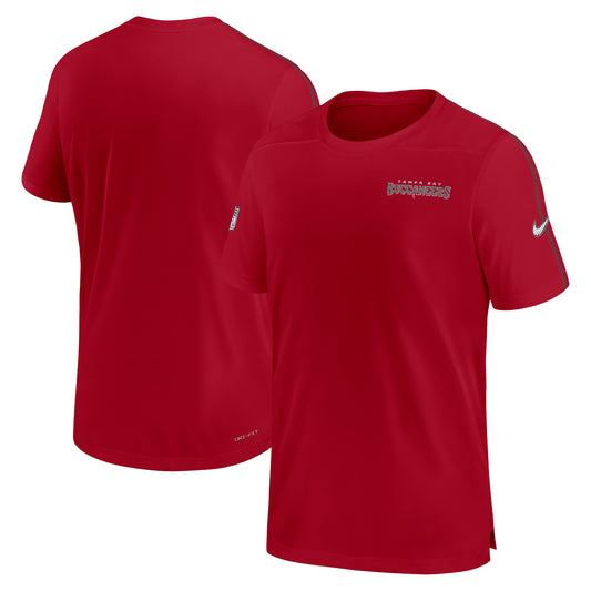 Men's Nike Red Tampa Bay Buccaneers 2024 Sideline Coach UV Performance T-Shirt