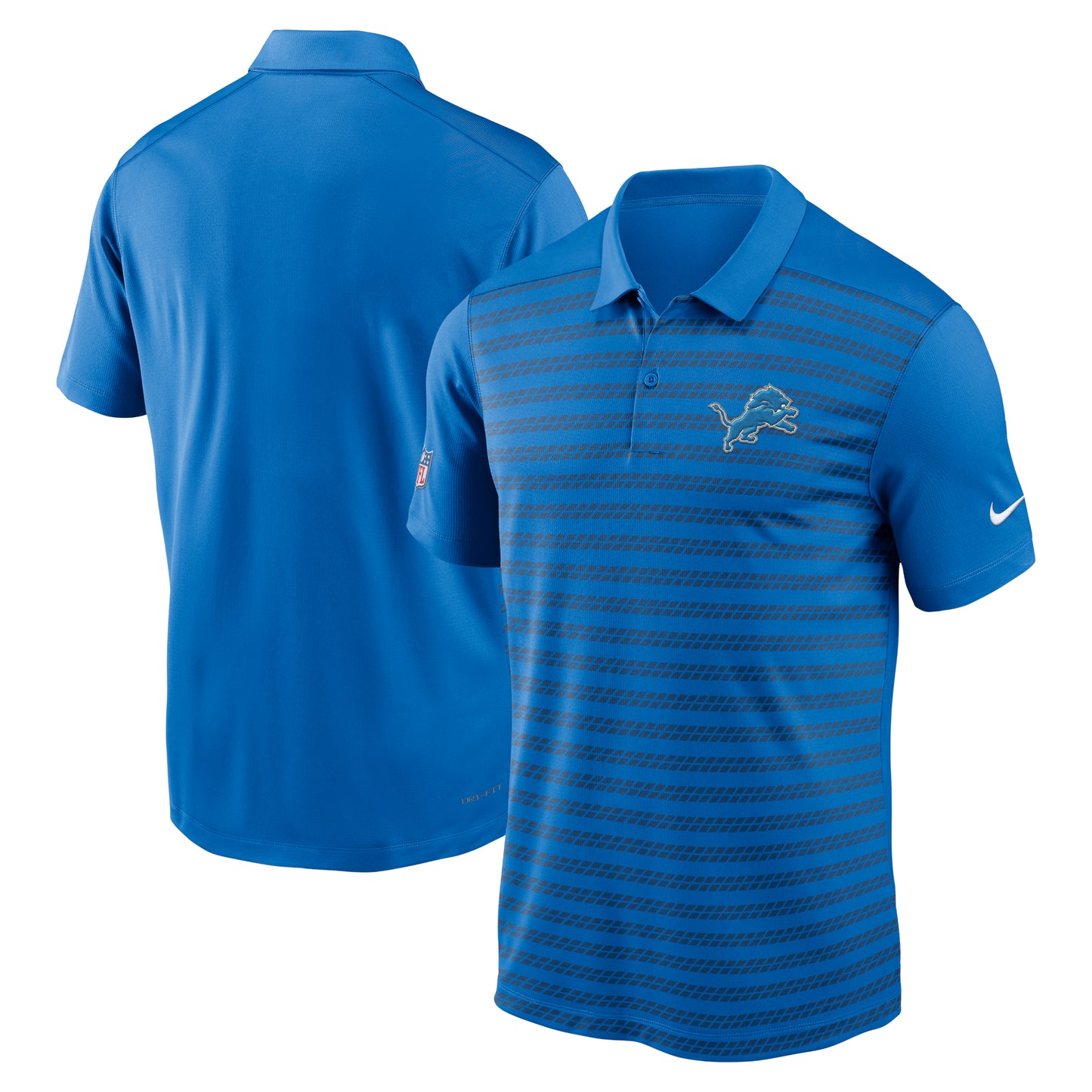 Men's Nike Blue Detroit Lions 2024 Sideline Victory Performance Polo