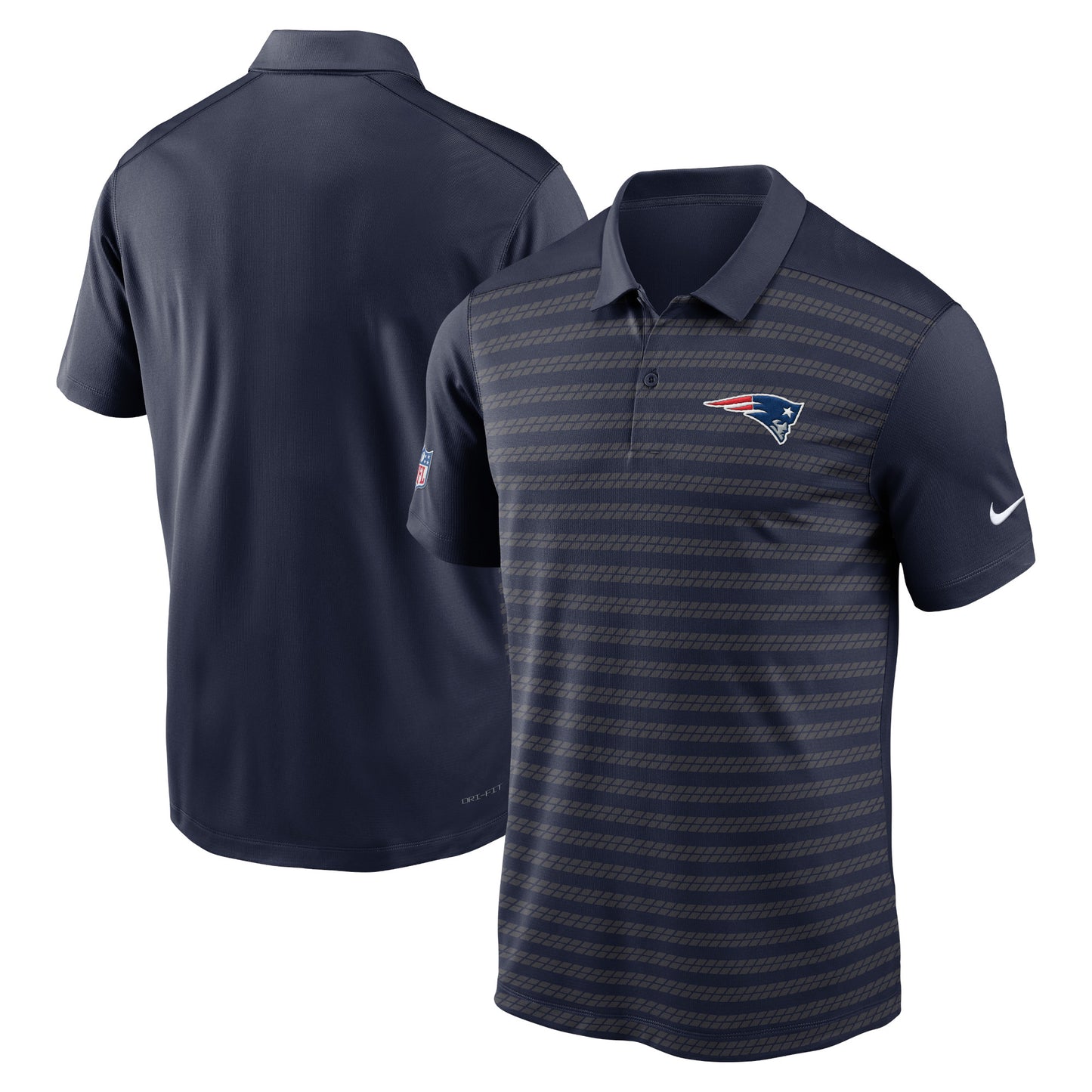 Men's Nike Navy New England Patriots 2024 Sideline Victory Performance Polo