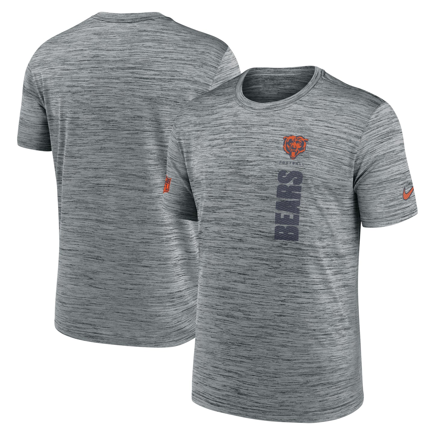 Men's Nike Gray Chicago Bears 2024 Sideline Velocity Performance T-Shirt