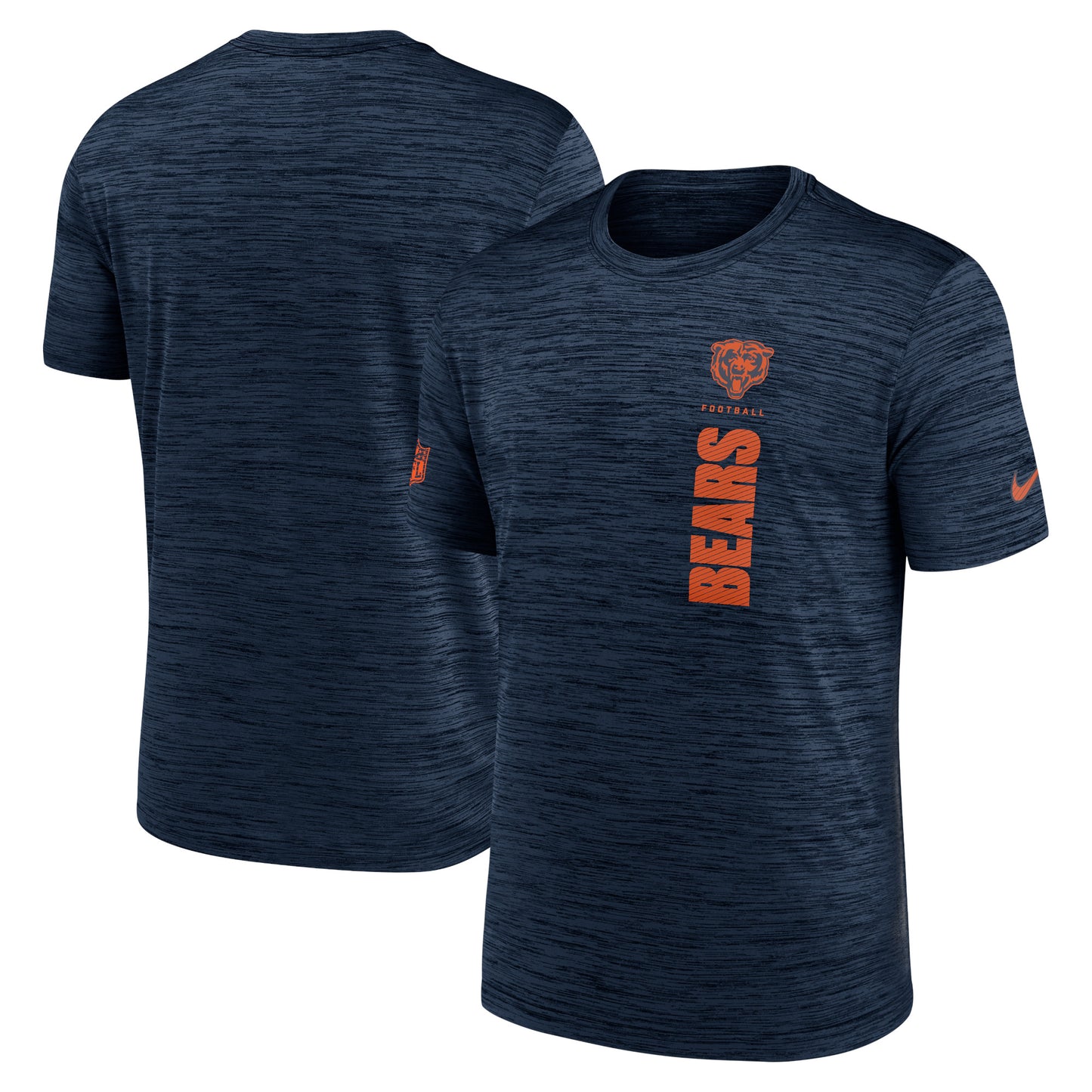 Men's Nike Navy Chicago Bears 2024 Sideline Velocity Performance T-Shirt