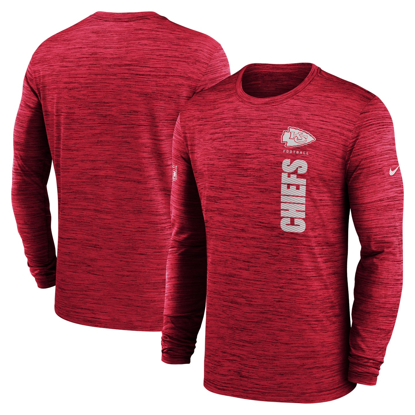 Men's Nike Red Kansas City Chiefs 2024 Sideline Velocity Performance Long Sleeve T-Shirt