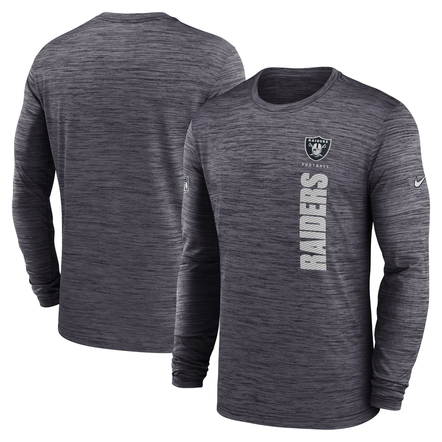 Men's Nike Black Las Vegas Raiders 2024 Sideline Velocity Performance Long Sleeve T-Shirt