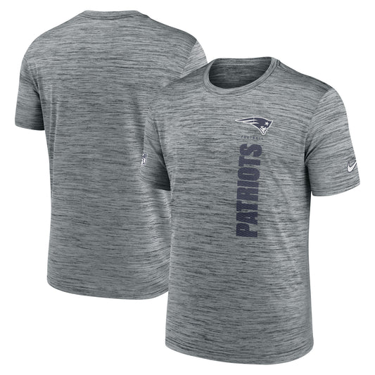 Men's Nike Gray New England Patriots 2024 Sideline Velocity Performance T-Shirt