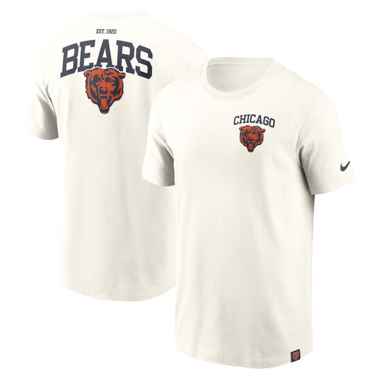 Men's Nike Cream Chicago Bears Blitz Essential T-Shirt