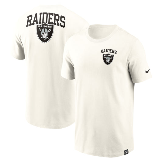 Men's Nike Cream Las Vegas Raiders Blitz Essential T-Shirt