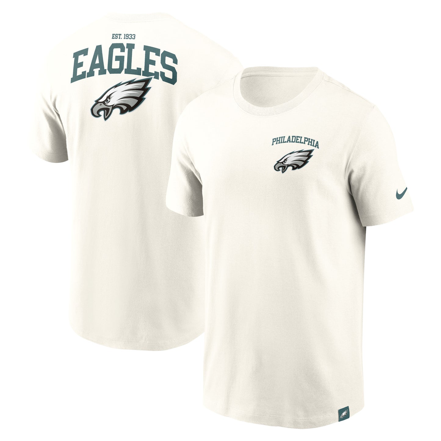 Men's Nike Cream Philadelphia Eagles Blitz Essential T-Shirt