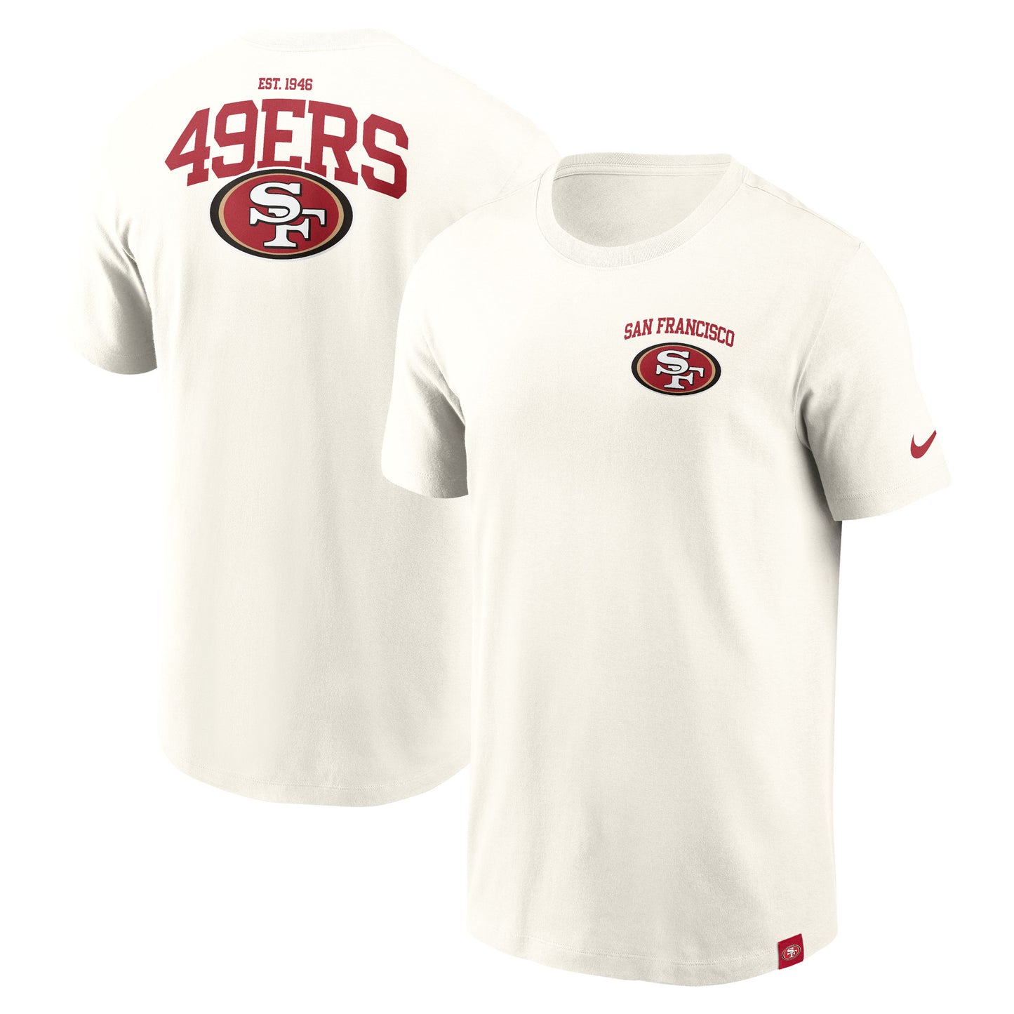 Men's Nike Cream San Francisco 49ers Blitz Essential T-Shirt