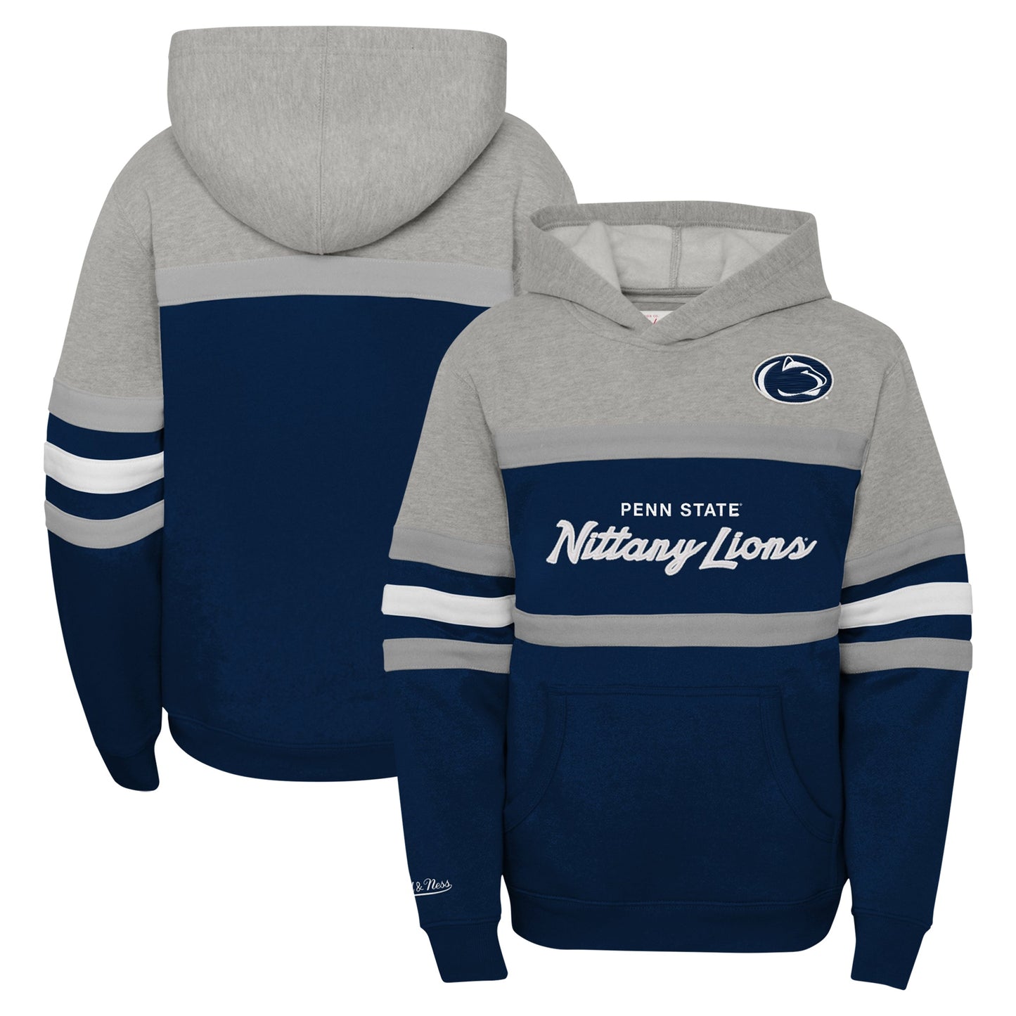 Youth Mitchell & Ness  Navy Penn State Nittany Lions Head Coach Hoodie