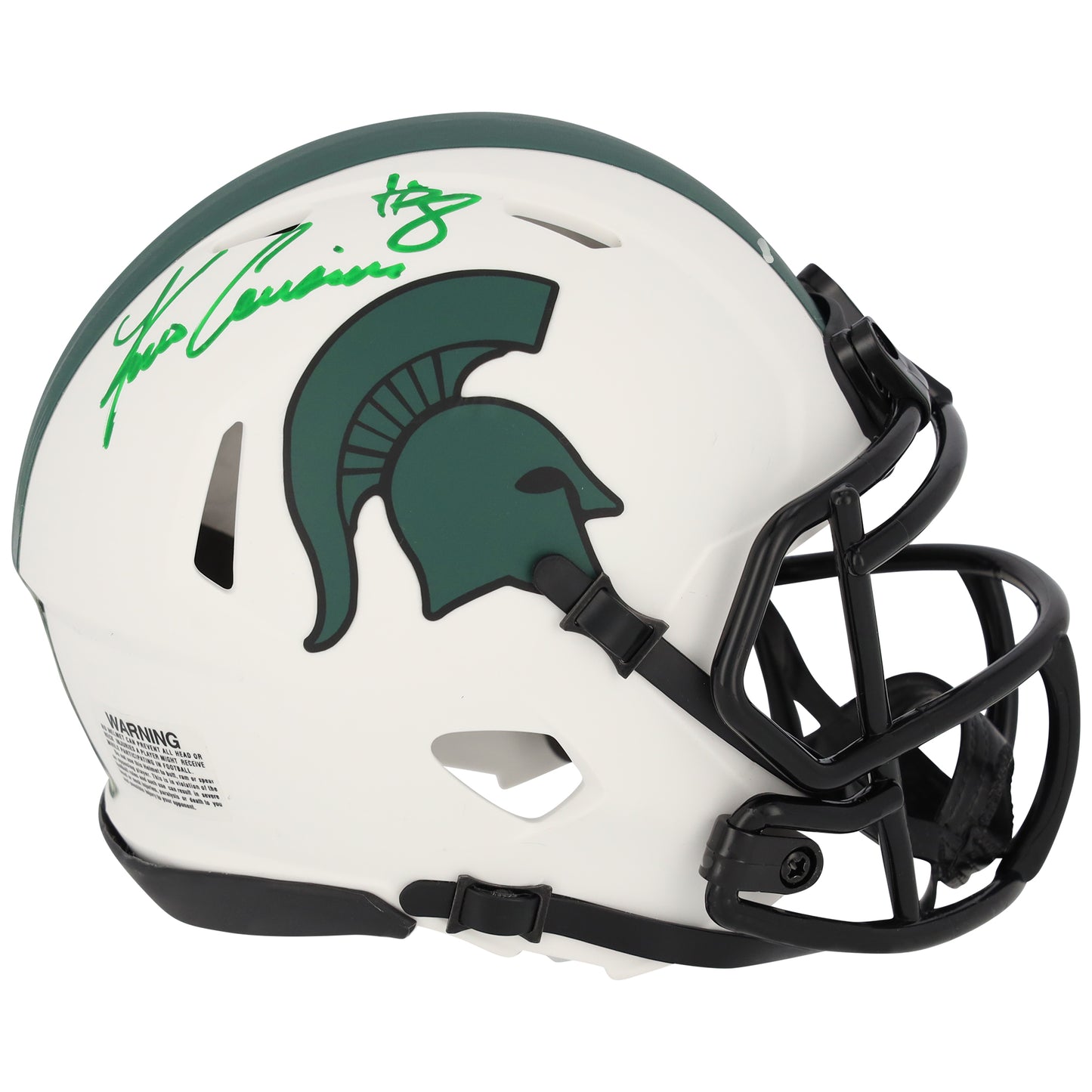 Kirk Cousins Michigan State Spartans Autographed Riddell Lunar Eclipse Speed Mini Helmet