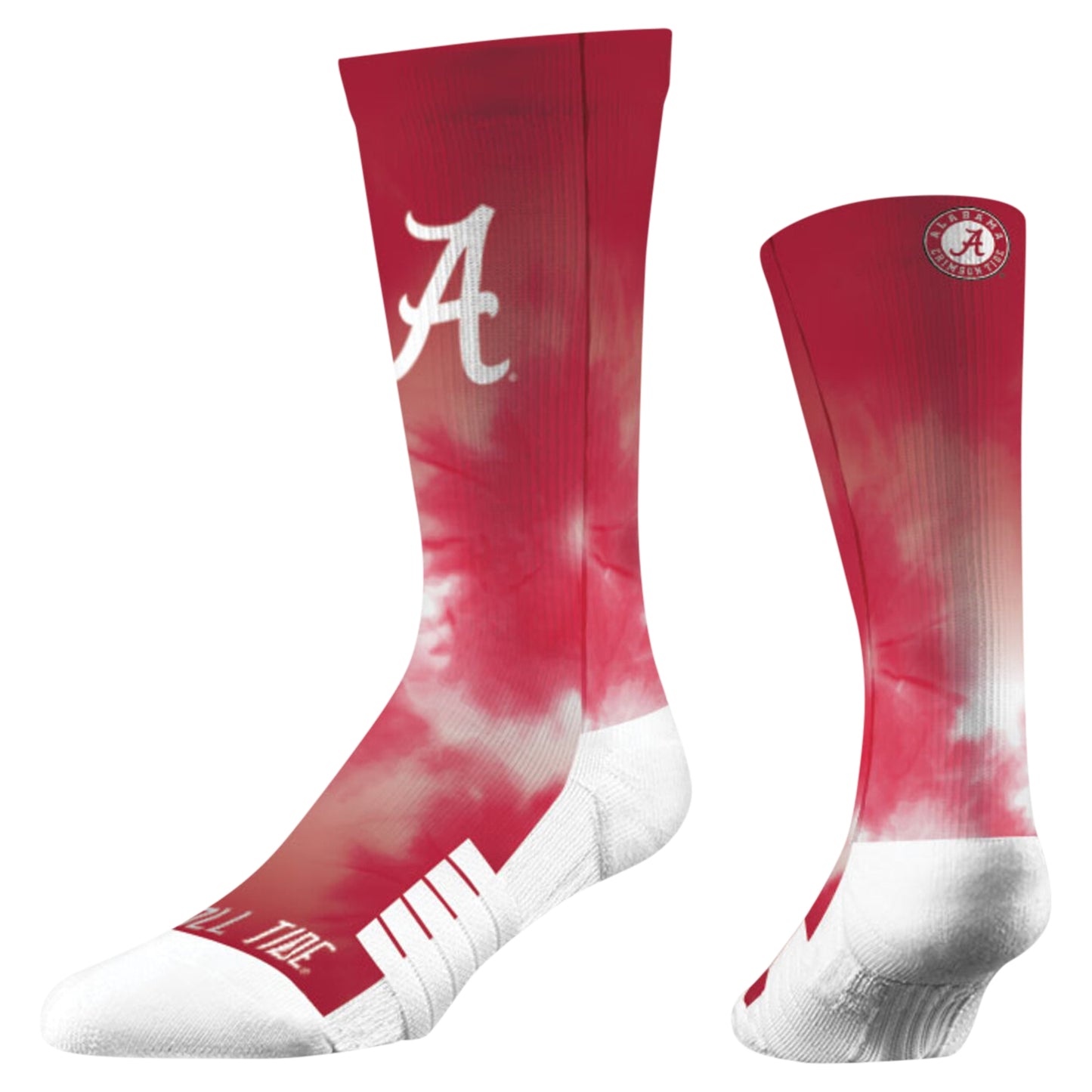 Unisex Strideline Alabama Crimson Tide Premium Tie-Dye Crew Socks