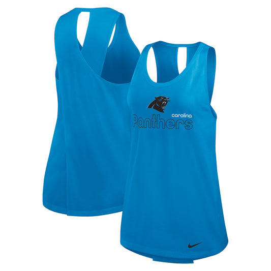 Women's Nike Blue Carolina Panthers  Performance Tank Top