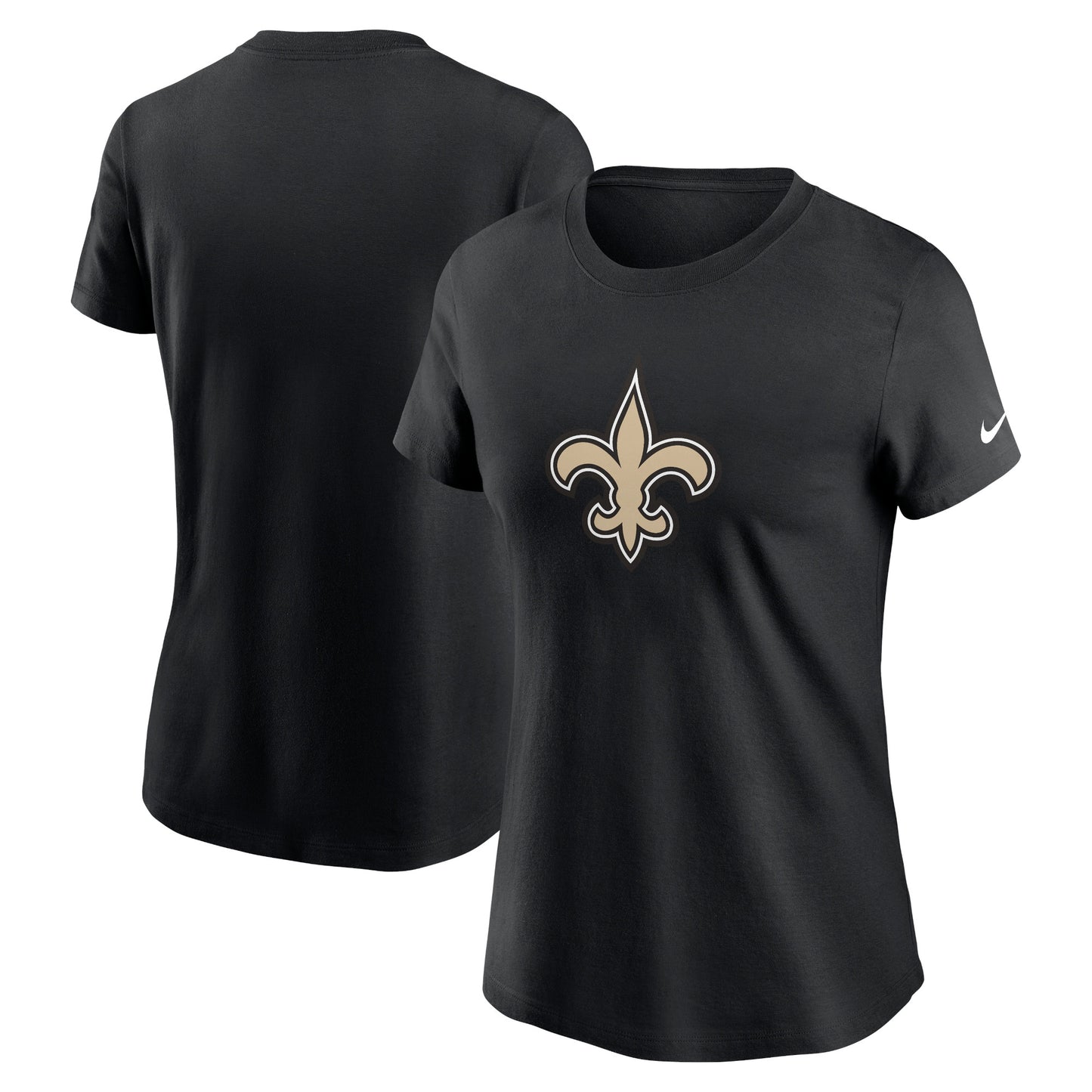 Women's Nike Black New Orleans Saints Primary Logo T-Shirt