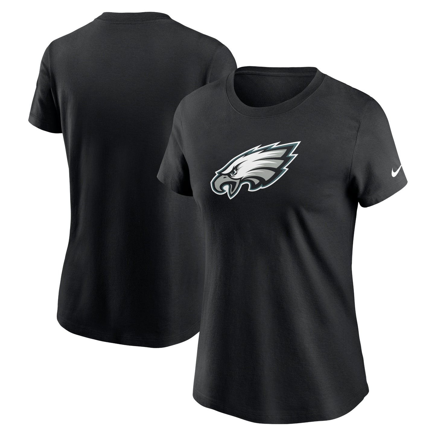 Women's Nike Black Philadelphia Eagles Primary Logo T-Shirt