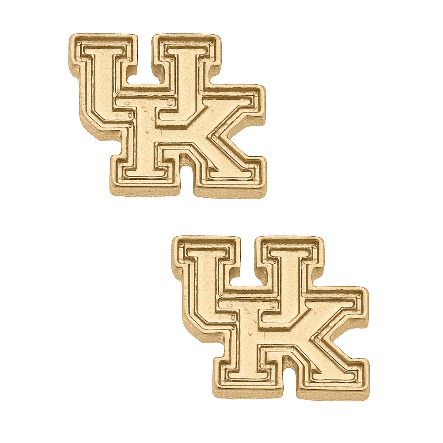 Women's Kentucky Wildcats 24K Gold Plated Stud Earrings