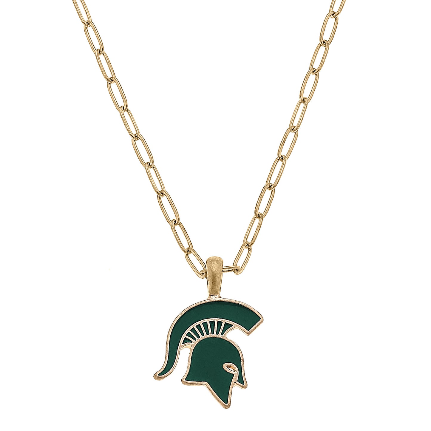 Women's Michigan State Spartans Enamel Pendant Necklace