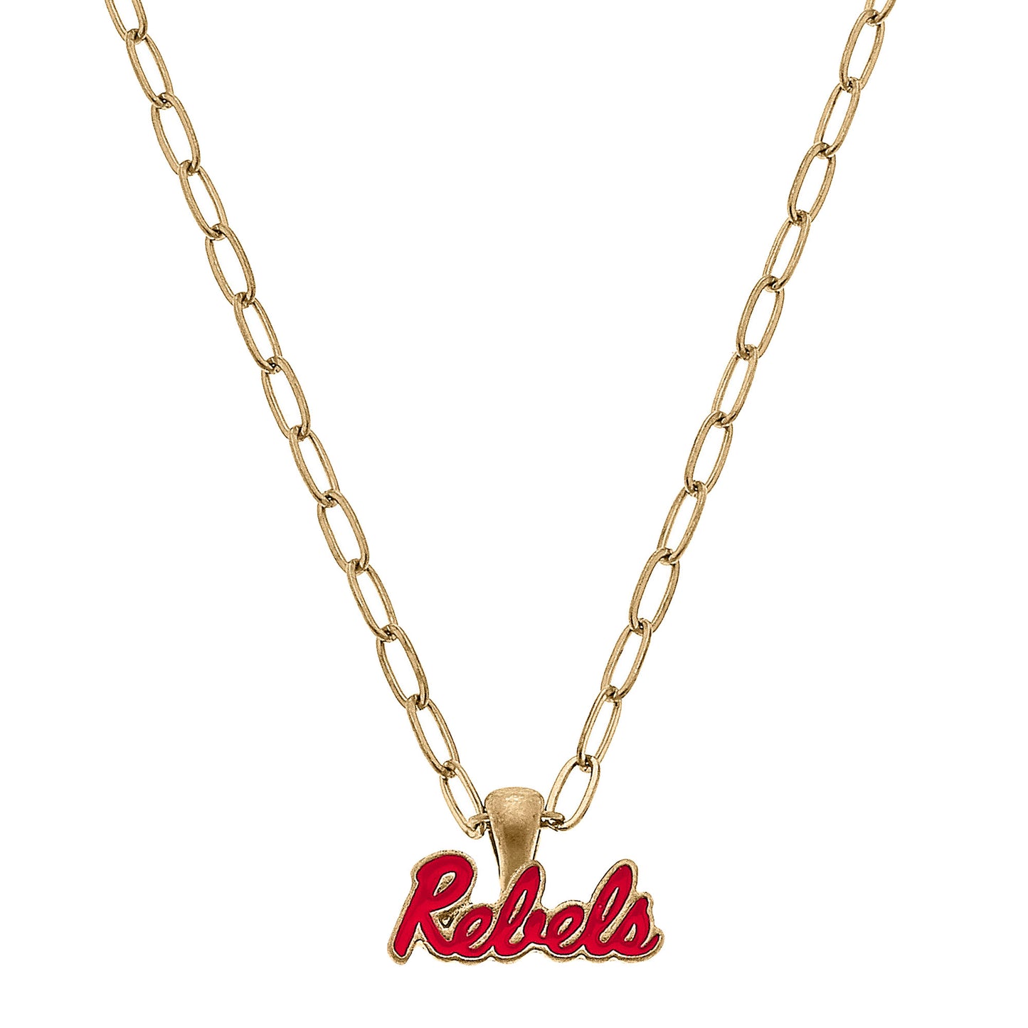Women's Ole Miss Rebels Enamel Pendant Necklace