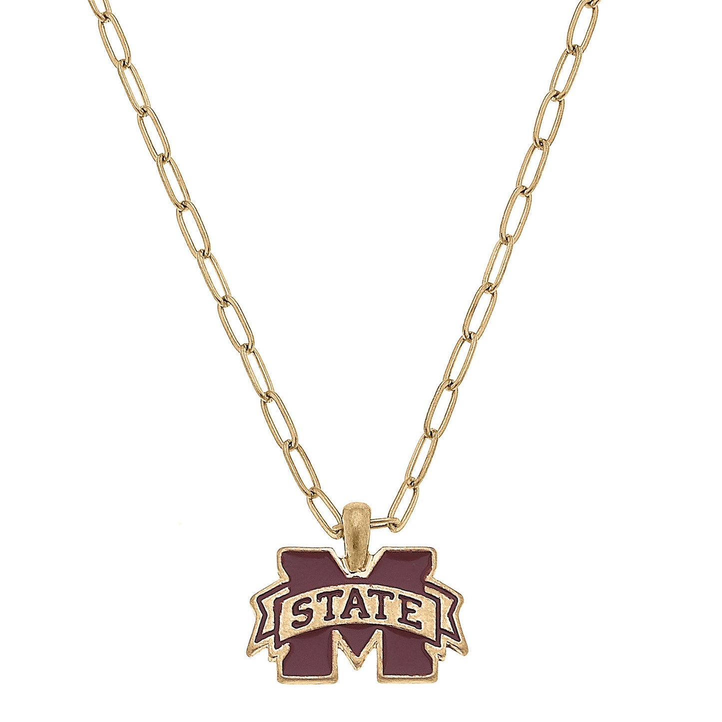 Women's Mississippi State Bulldogs Enamel Pendant Necklace