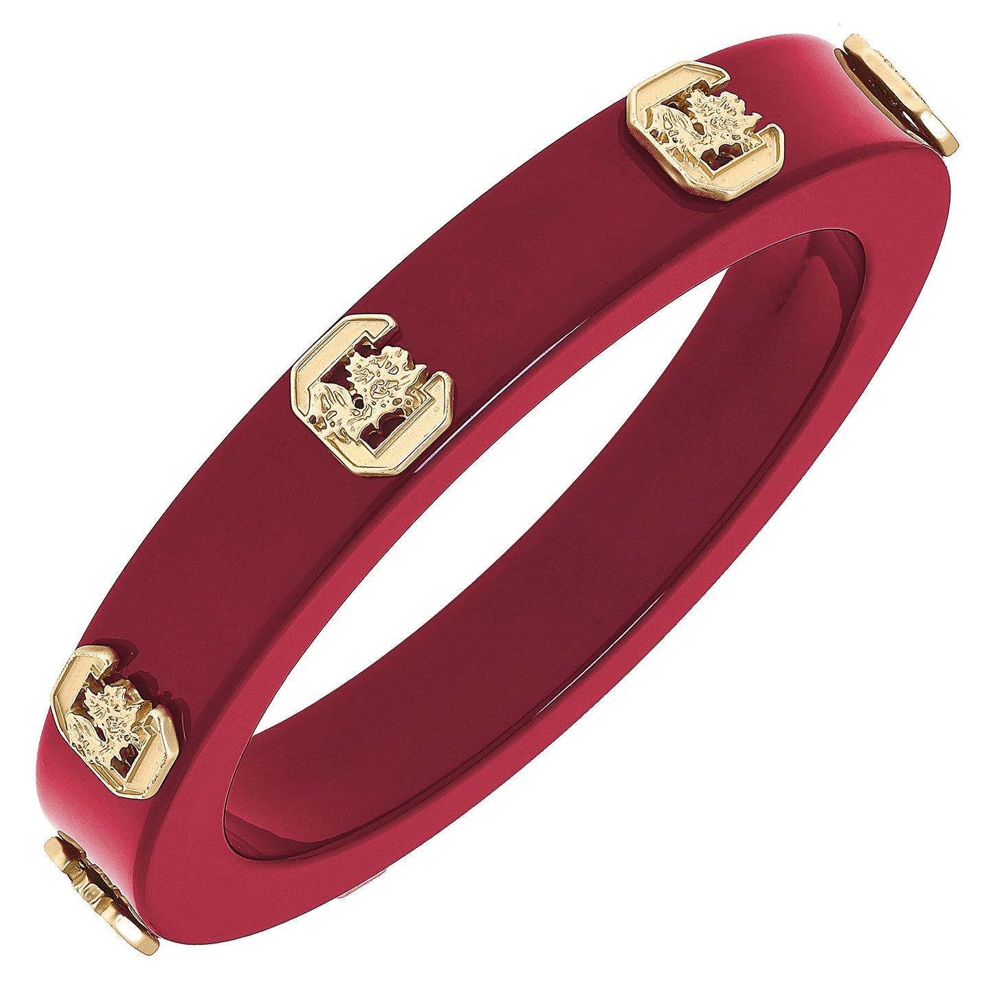 Women's South Carolina Gamecocks Resin Logo Bangle