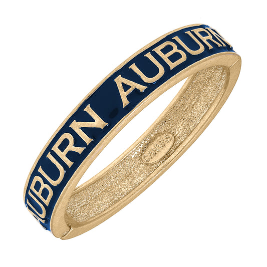 Women's Auburn Tigers Enamel Hinge Bangle