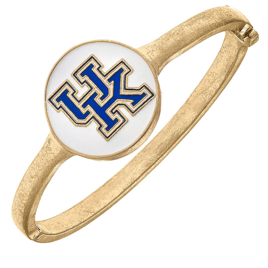 Women's CANVAS Style  Kentucky Wildcats Enamel Statement Hinge Bangle