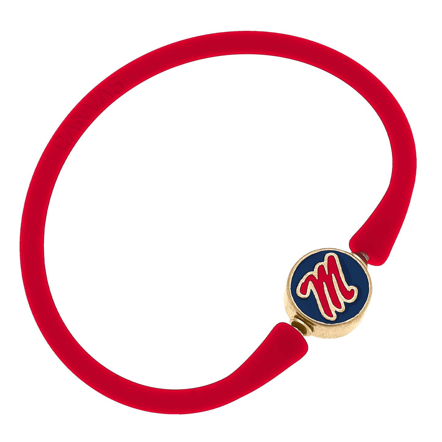 Women's Ole Miss Rebels Enamel Silicone Bali Bracelet