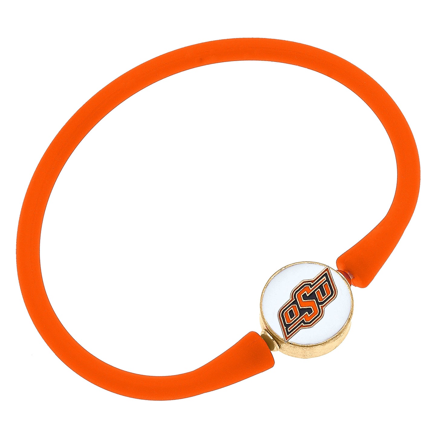 Women's Oklahoma State Cowboys Enamel Silicone Bali Bracelet