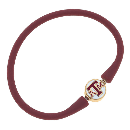 Women's Texas A&M Aggies Enamel Silicone Bali Bracelet