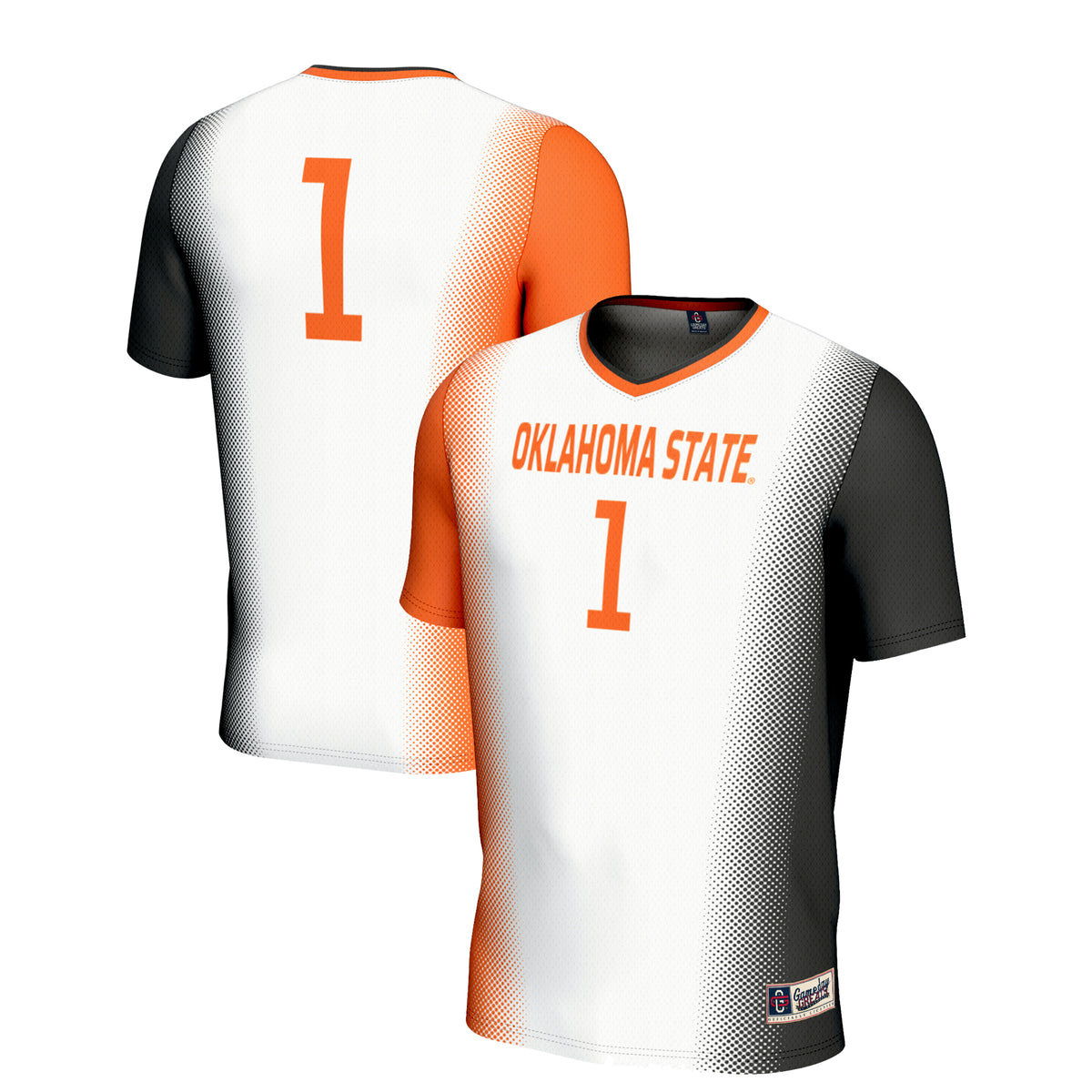 Unisex GameDay Greats #1 White Oklahoma State Cowboys  Lightweight Women's Soccer Jersey