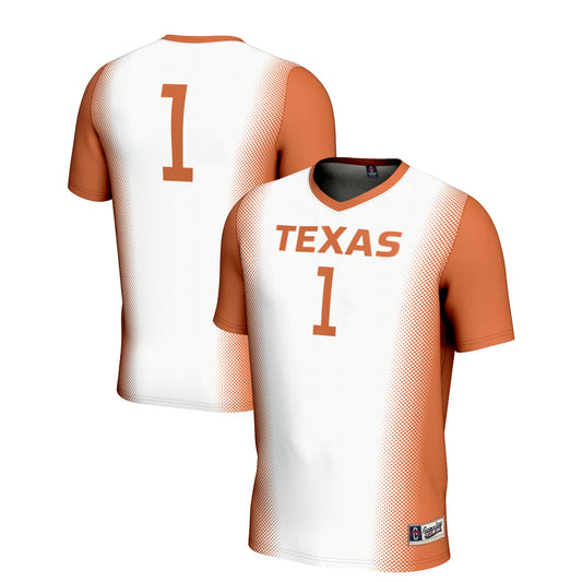 Youth GameDay Greats White #1 Texas Longhorns  Lightweight Women's Soccer Jersey