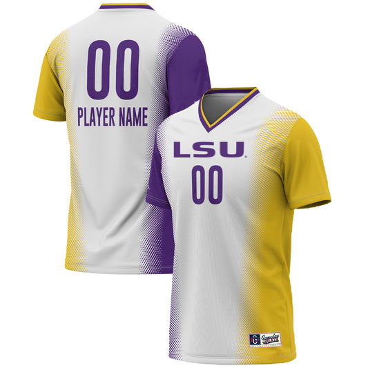 Youth GameDay Greats  White LSU Tigers NIL Pick-A-Player Lightweight Women's Soccer Jersey