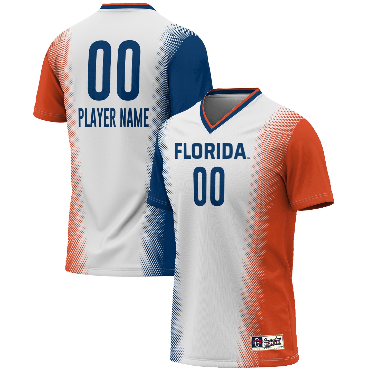 Unisex GameDay Greats  White Florida Gators NIL Pick-A-Player Lightweight Women's Soccer Jersey