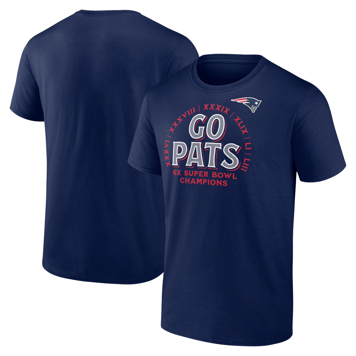 Men's Fanatics Navy New England Patriots Hometown Offensive Drive T-Shirt