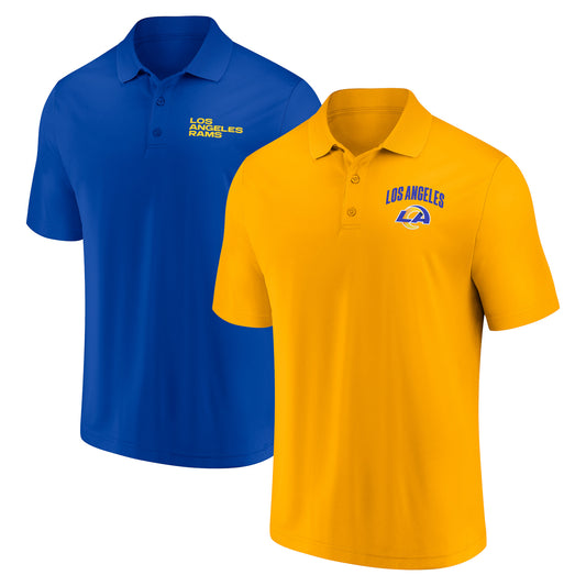 Men's Fanatics Los Angeles Rams Lockup Two-Pack Polo Set