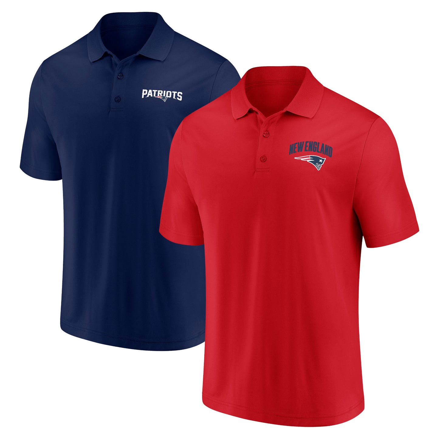 Men's Fanatics New England Patriots Lockup Two-Pack Polo Set