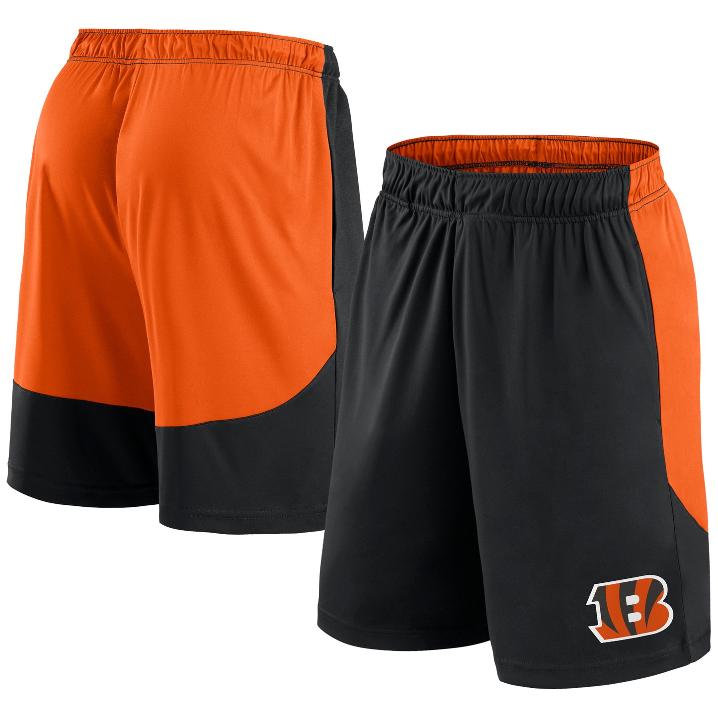 Men's Fanatics Black/Orange Cincinnati Bengals Go Hard Shorts