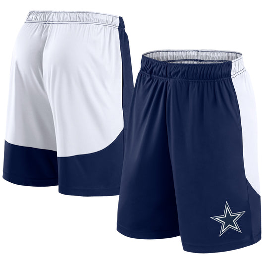 Men's Fanatics Navy/White Dallas Cowboys Go Hard Shorts