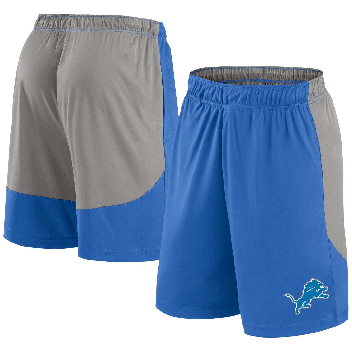 Men's Fanatics Blue/Silver Detroit Lions Go Hard Shorts