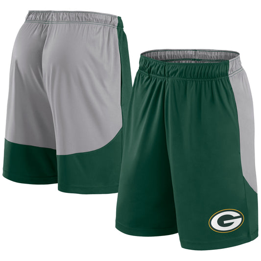 Men's Fanatics Green/Gray Green Bay Packers Go Hard Shorts