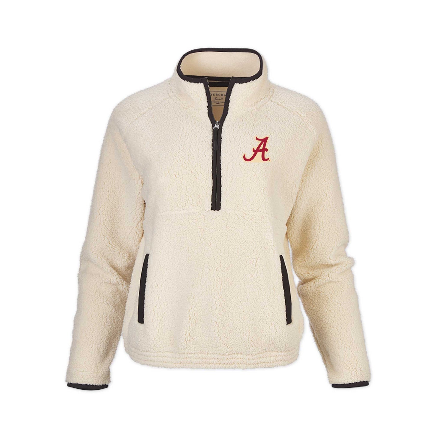 Women's Natural Alabama Crimson Tide Everest Half-Zip Sweatshirt