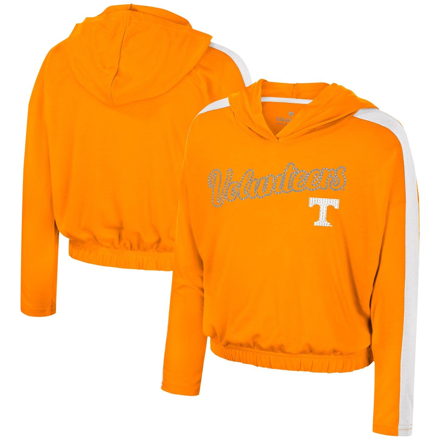 Girls Youth Colosseum Tennessee Orange Tennessee Volunteers Illumination Long Sleeve Hoodie T-Shirt