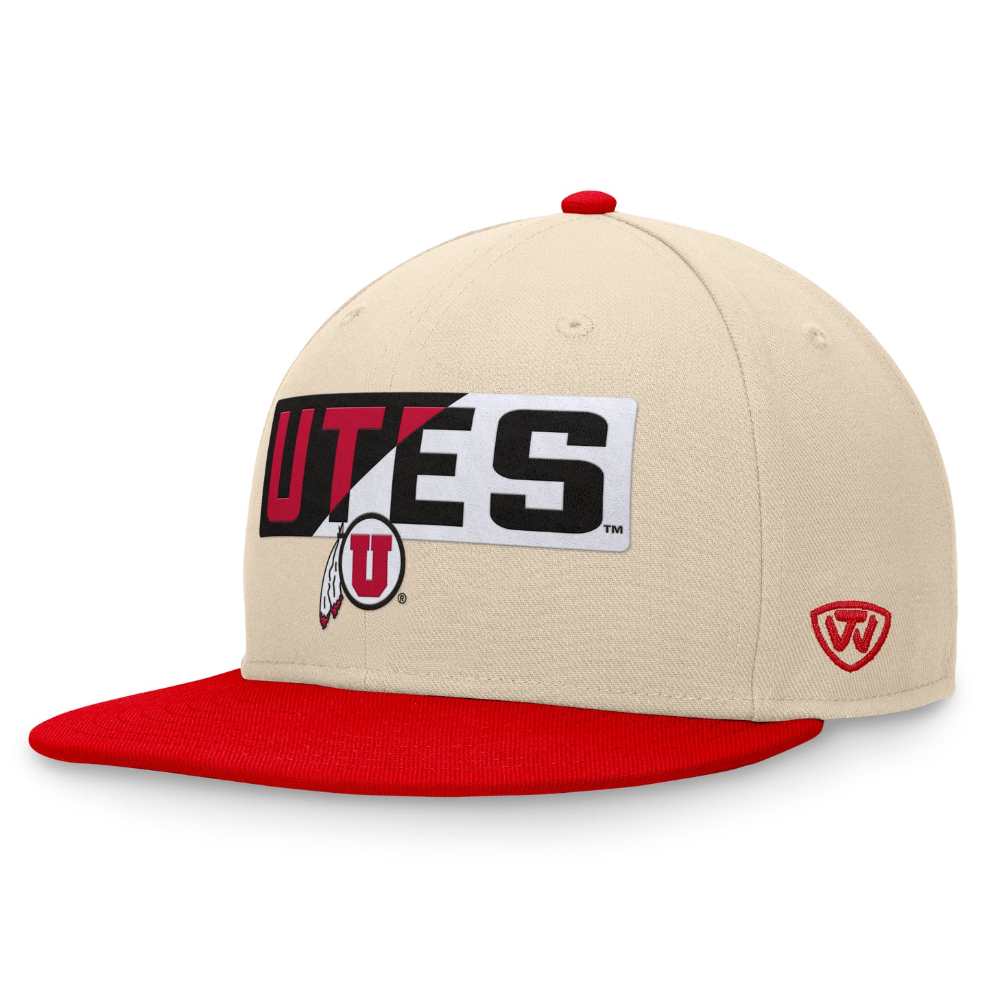 Men's Top of the World Khaki Utah Utes Goalaso Snapback Hat