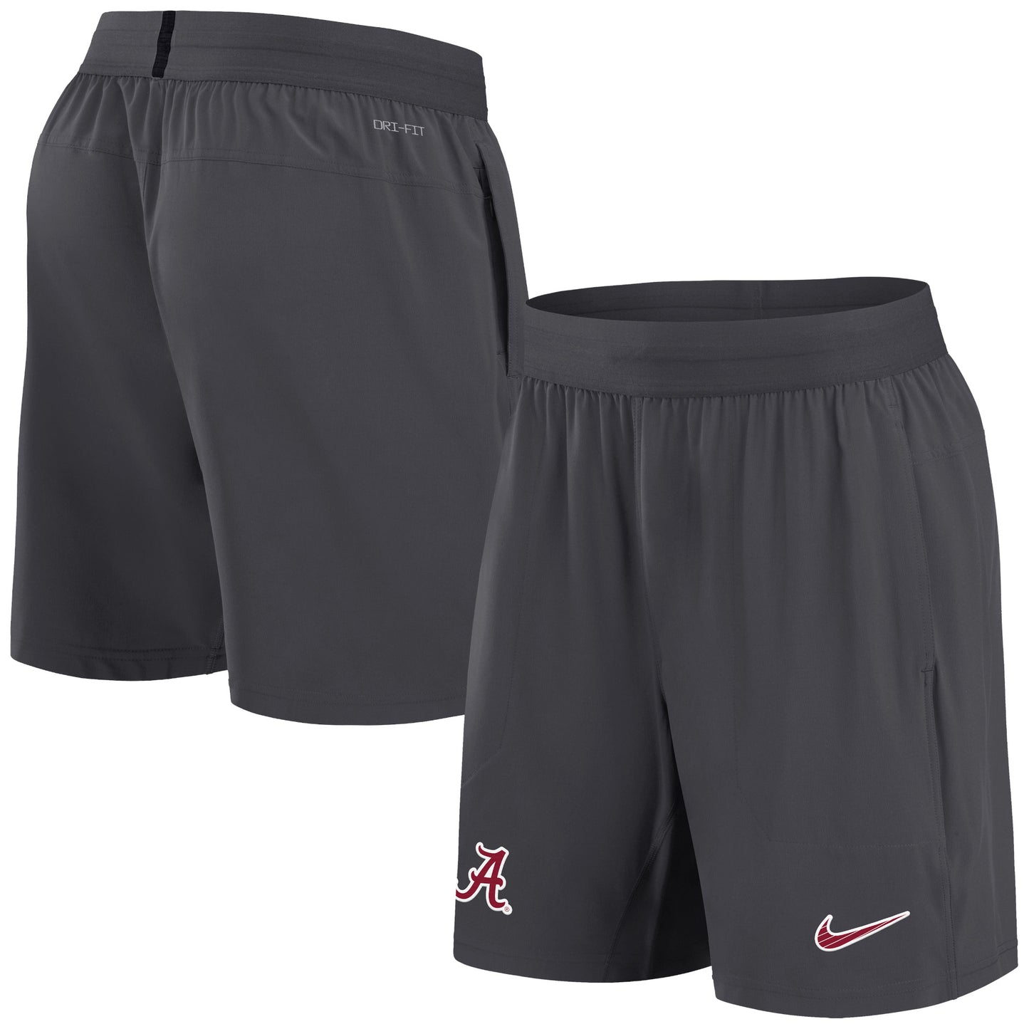 Men's Nike Anthracite Alabama Crimson Tide 2024 Sideline Performance Shorts