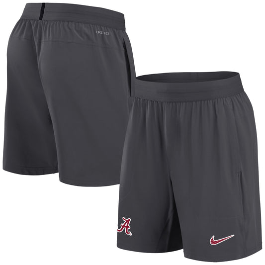 Men's Nike Anthracite Alabama Crimson Tide 2024 Sideline Performance Shorts