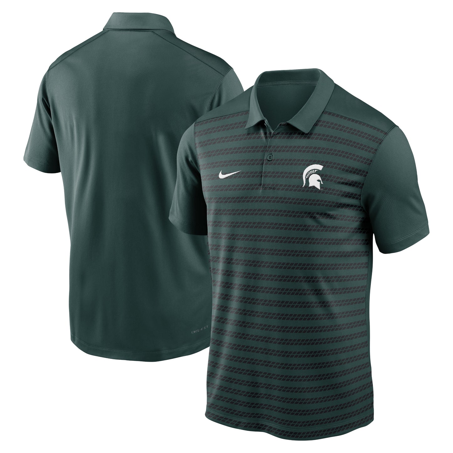 Men's Nike Green Michigan State Spartans 2024 Early Season Coaches Sideline Performance Polo