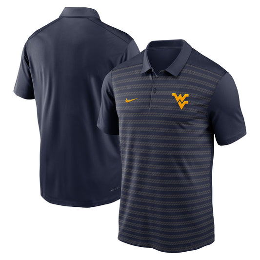 Men's Nike Navy West Virginia Mountaineers 2024 Early Season Coaches Sideline Performance Polo