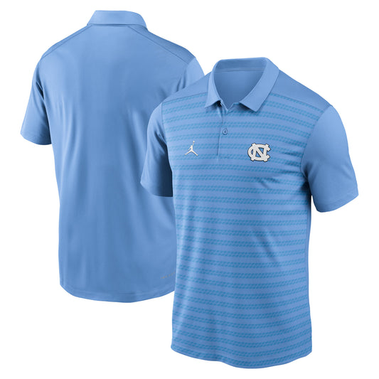 Men's Jordan Brand Carolina Blue North Carolina Tar Heels 2024 Early Season Coaches Sideline Performance Polo