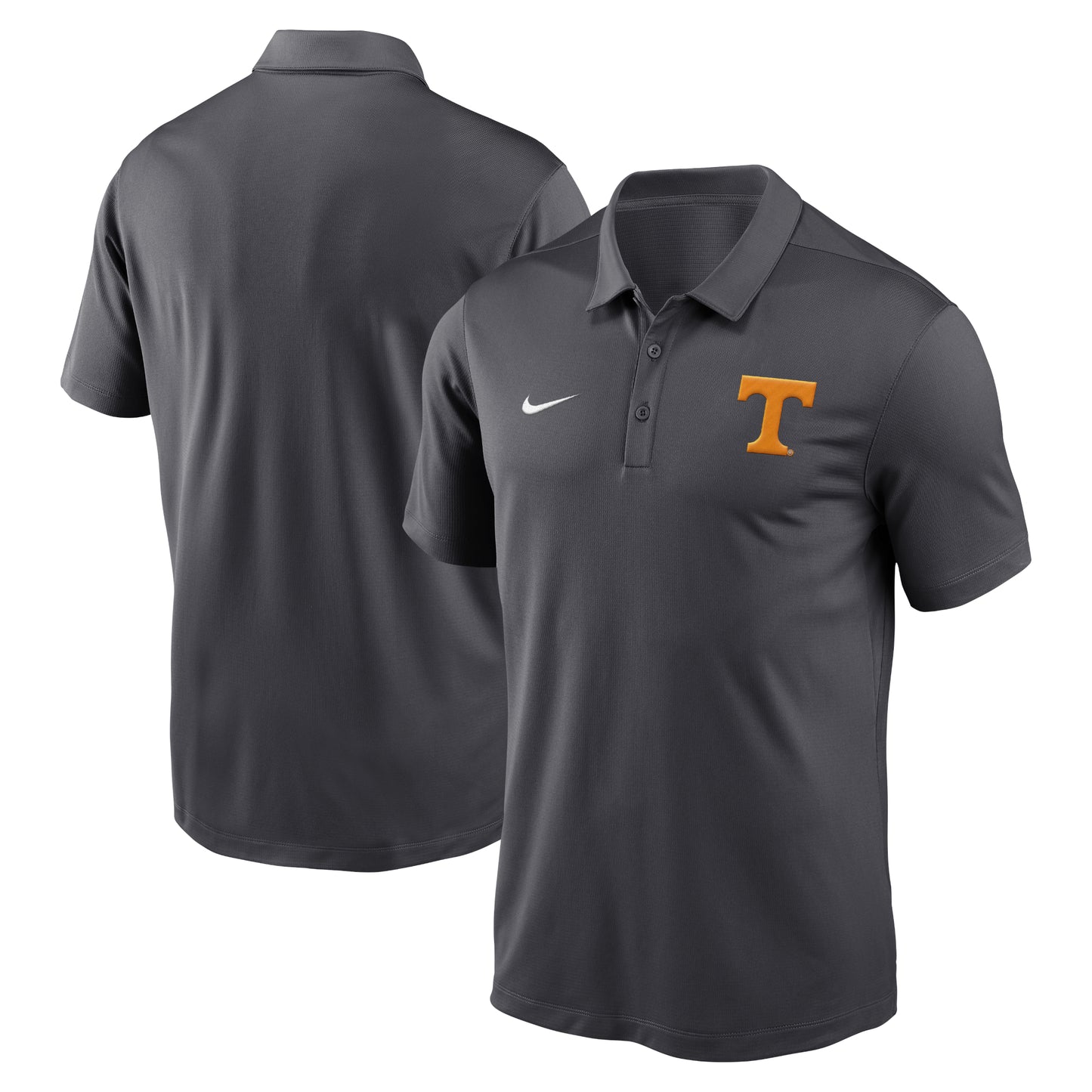 Men's Nike Anthracite Tennessee Volunteers Primetime Franchise Performance Polo