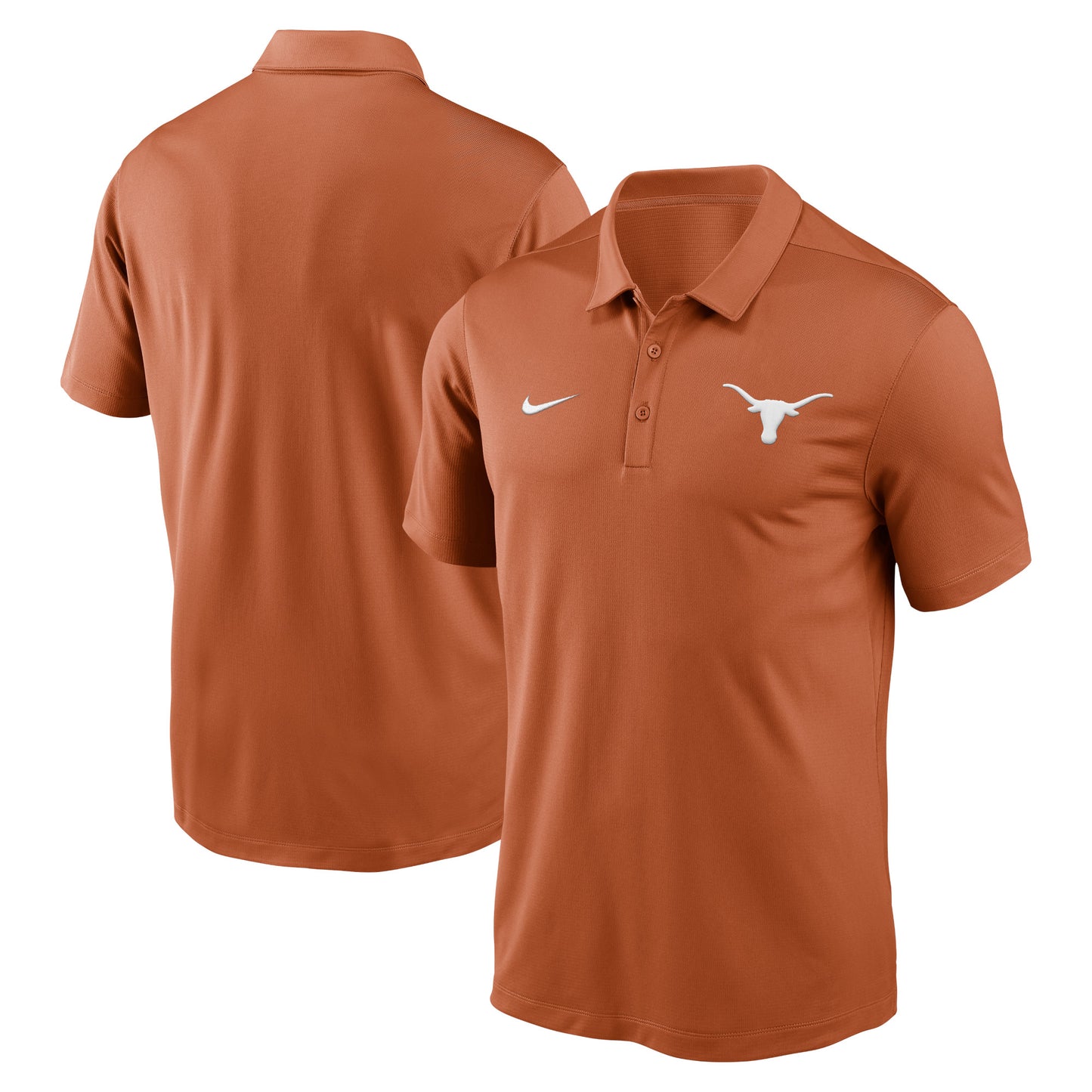 Men's Nike Burnt Orange Texas Longhorns Primetime Franchise Performance Polo