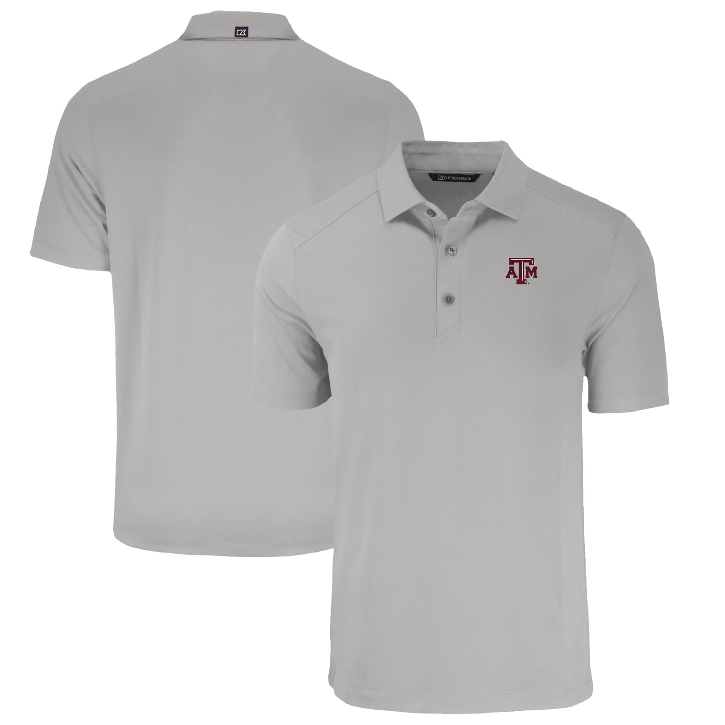 Men's Cutter & Buck Gray Texas A&M Aggies Forge Eco Stretch Recycled Polo